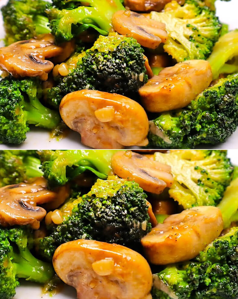 delicious broccoli and mushroom recipe